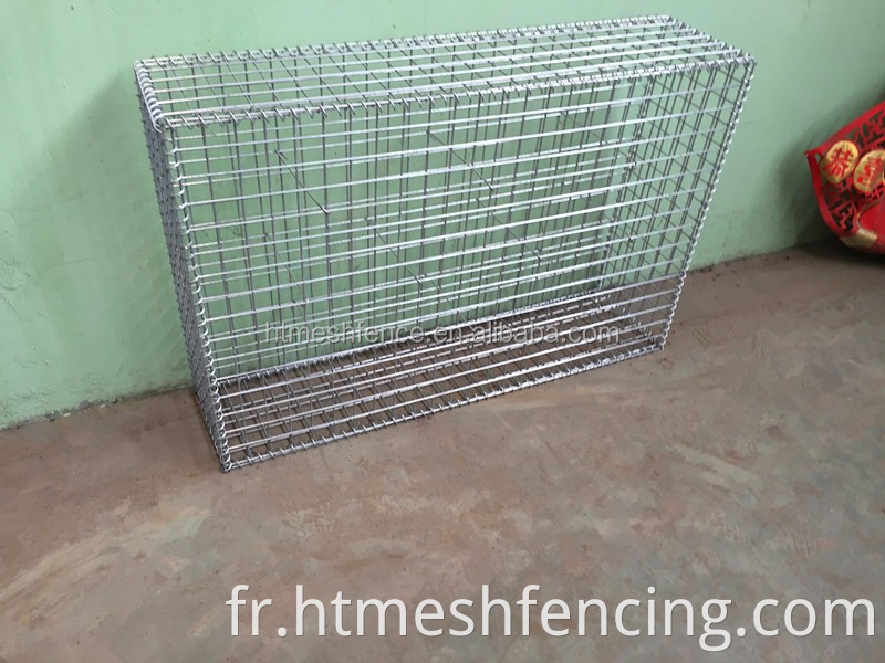 Boîte de gabion soudée ronde à chaud à chaud, panier de cage en fil en pierre en pierre